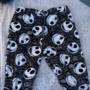 Black and White Skull Print Pants